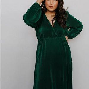 Baltic Born Venus Forest Pleated Maxi Dress